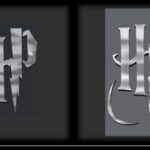 HP Initials Harry Potter Logo